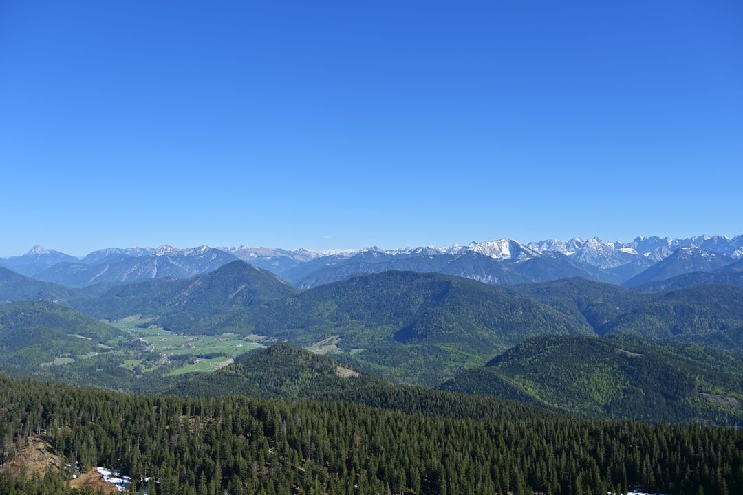 serene alpine mountain view