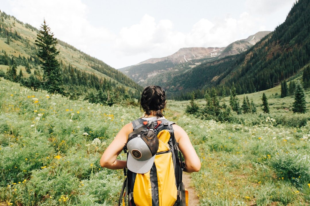 hiking in mountains